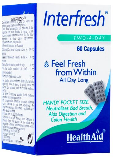 HealthAid Interfresh Frisse Adem 60 Capsules
