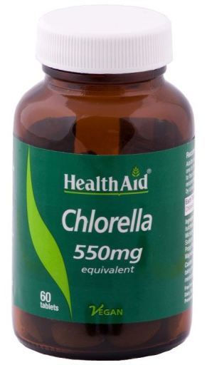 HealthAid Chlorella 550 mg Afgeleid van wilde kruiden 60 tabletten