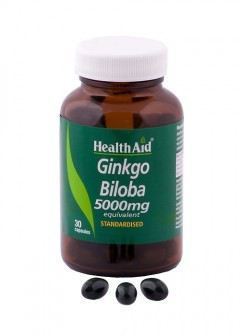 HealthAid Ginkgo Leaf Ext.standaard. 30K. Gezondheidshulp