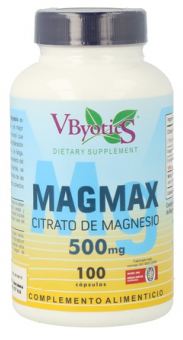 Vbyotics Magmax Magnesium Citraat 500 mg 100 Capsules