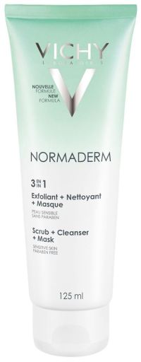 Vichy Normaderm 3 in 1 Exfoliant + Reiniger + Masker 125 ml