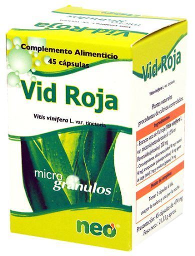 Neovital Health Red Vine Microgranulaat 45 Capsules