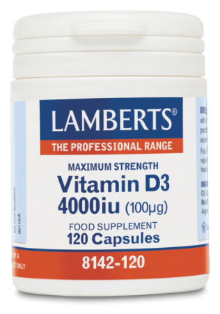 Lamberts Vitamine D3 4000 IE als vitamine D3 120 capsules