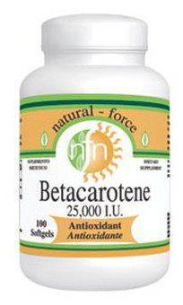 Nutriforce B&egrave;ta-caroteen/pro-vitamine A 25000Ui 100 parels