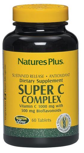 NaturesPlus Super C Complex Bioflavono&iuml;den 60 Tabletten