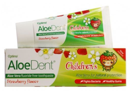 Madal Bal Dentifrico Alo&euml; Vera Zonder Fluor Aardbei Kinderen 50 ml