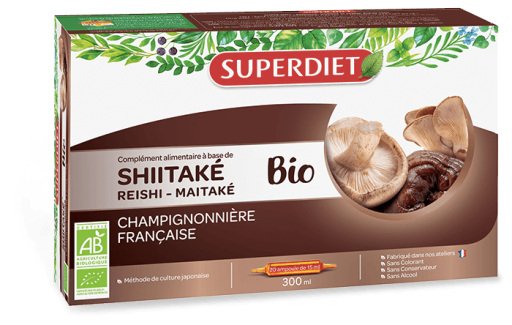 Superdiet Shitake-Maitake-Reishi Bio 20 ampullen