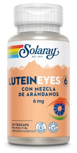 Solaray Lute&iuml;ne voor de ogen 6 mg 30 capsules