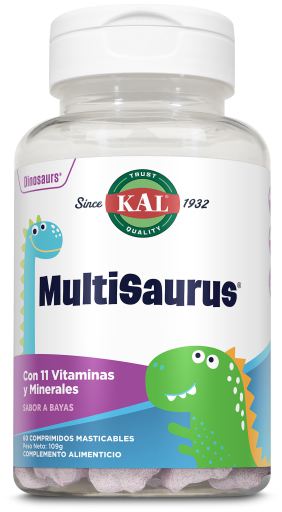 Kal Multisaurus Multinutri&euml;nten 60 Kauwtabletten
