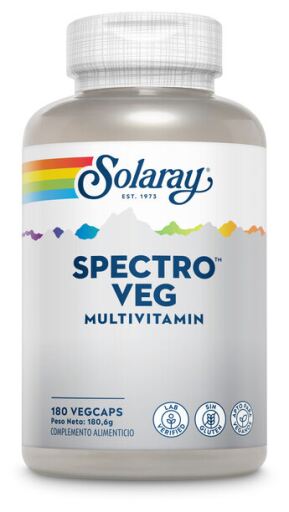 Solaray Vegetarische Spectrum Multivitamine 180 plantaardige capsules