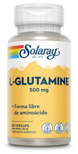 Solaray L-Glutamine 500 mg 50 Capsules