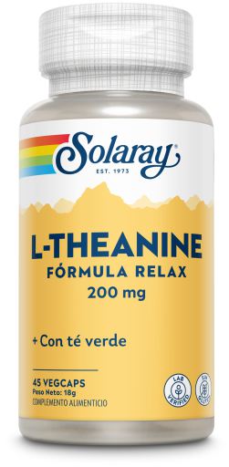 Solaray L-Theanine 200 mg 45 Plantaardige Capsules