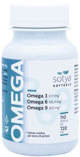 Sotya Omega 3-6-9 720 mg 110 Parels