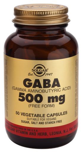 Solgar Gaba 500 mg plantaardige capsules