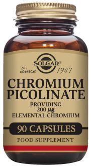 Solgar Gtf Chroom Picolinaat zonder Gist 100 mcg 90 Comp