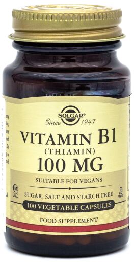 Solgar Vitamine B1 100 mg 100 Capsules