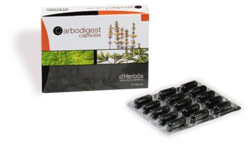 Derb&oacute;s Carbodigest 30 capsules spijsverteringsstelselfunctie