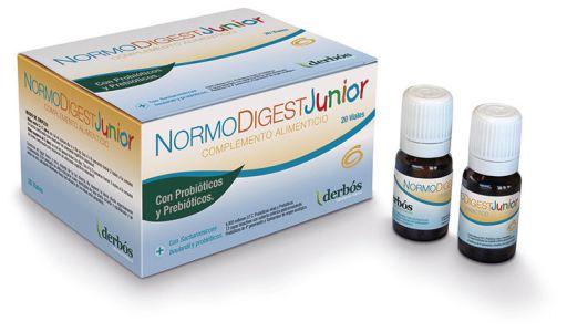 Derb&oacute;s Normodigest Junior 20 ampullen helpen de darmflora te regenereren