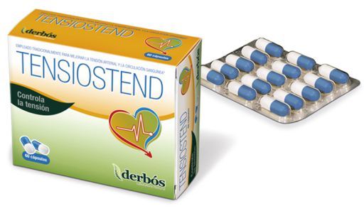Derb&oacute;s Tensiostend 60 capsules reguleert bloeddrukwaarden