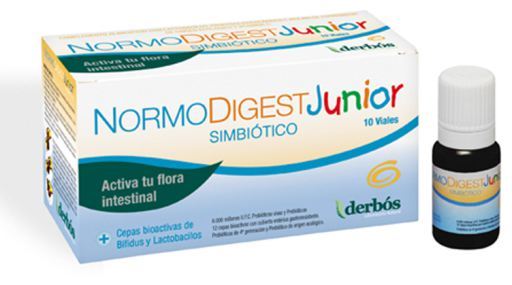 Normodigest junior 10 injectieflacons helpen de darmflora te regenereren