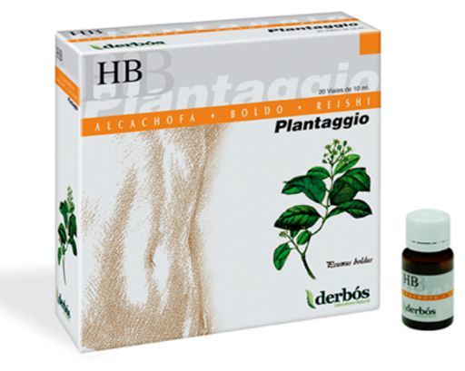 Derb&oacute;s Plantaggio hb 20 ampullen die als hepatoprotector werken