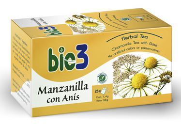 Bio3 Kamille met Anijs 1,4 g 25 Zakjes