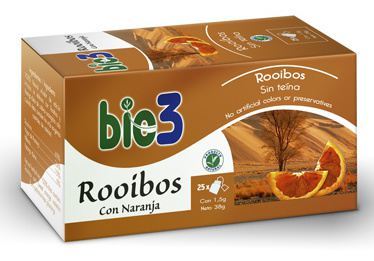 Bio3 Rooibos met Sinaasappel 1,5 gr 25 Zakjes