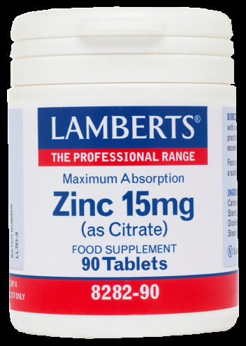 Lamberts Zink 15 mg als Hogere Absorptie Citraat 90 Capsules