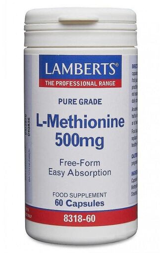 Lamberts L-Methionine 500 mg 60 capsules