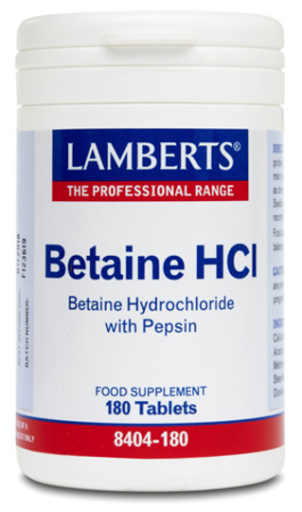 Lamberts Beta&iuml;ne HCl 324 mg /Pepsine 5 mg