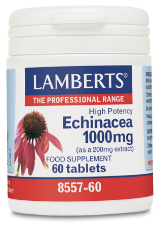 Lamberts Echinacea 1000 mg plus vitamine C 40 mg en zink 2,5 mg 60 capsules