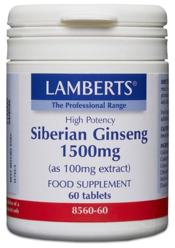 Lamberts Siberische Ginseng 1.500 mg 60 tabletten