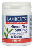 Groene thee 5000 mg gegarandeerde niveaus van catechines 60 tabletten Groene thee 5000 mg gegarandeerde niveaus van catechines 60 tabletten