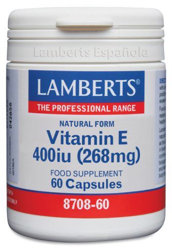 Lamberts Vitamine E 400Ui Natuurlijk als D-alfa-tocoferol 60 capsules