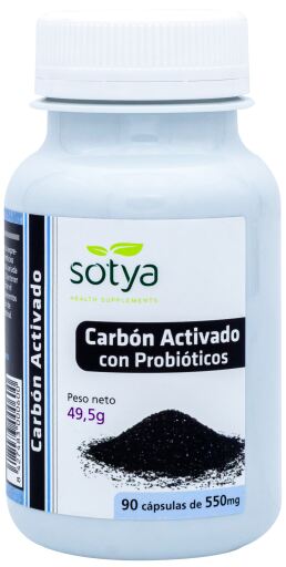 Sotya Probiotische houtskool 550 mg 90 capsules