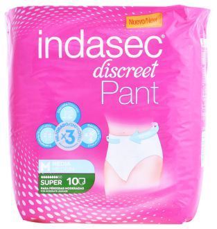 Indasec Super Pant Ondergoed Maat M 10 stuks