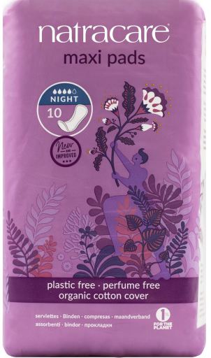 Natracare Maxi Night-compressen 10 uds