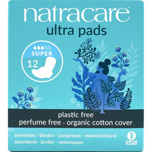Natracare Super Alas Compressen 12 uds