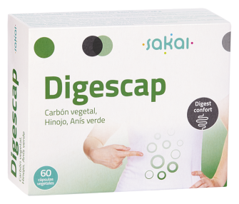 Sakai Digescap controleert gas en spijsvertering 60 capsules