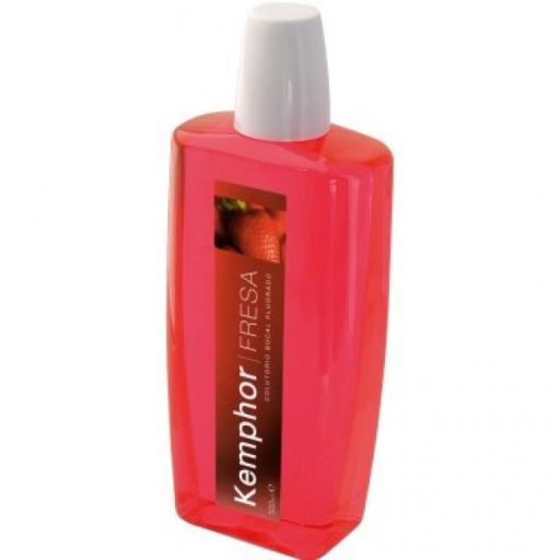 Kemphor Aardbeienmondspoeling voor kinderen 500 ml