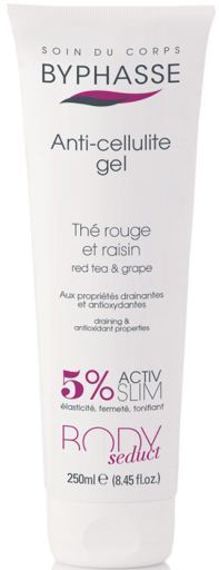 Byphasse Anticelulitische Gel van rode thee en druif 250 ml