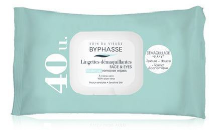 Byphasse Make-up Verwijderen Doekjes 40units Alo&euml; Vera Gevoelige huid