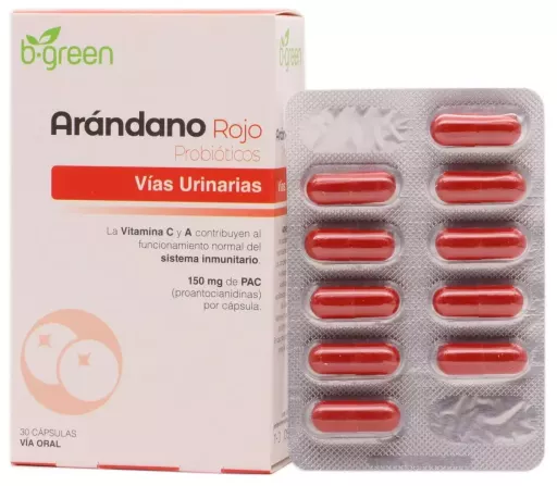 B.green Cranberry Probiotica 30 Capsules