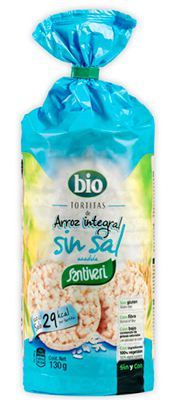 Santiveri Rijstpannenkoekjes zonder zout Bio 130 gr