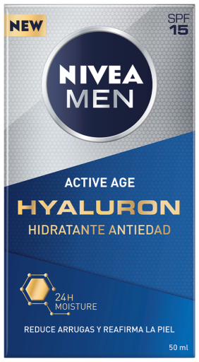 Nivea Mannen Hyaluron Anti-Aging Hydraterende Cr&egrave;me SPF 15 50 ml