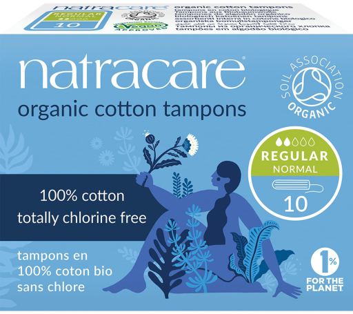 Natracare Biologische Tampons zonder applicator Normaal 10 stuks