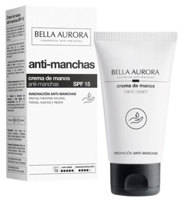 Bella Aurora Anti-vlek en anti-aging handcr&egrave;me SPF 15 75 ml