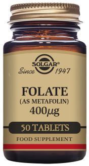Solgar Foliumzuur 400 mcg 50 tabletten
