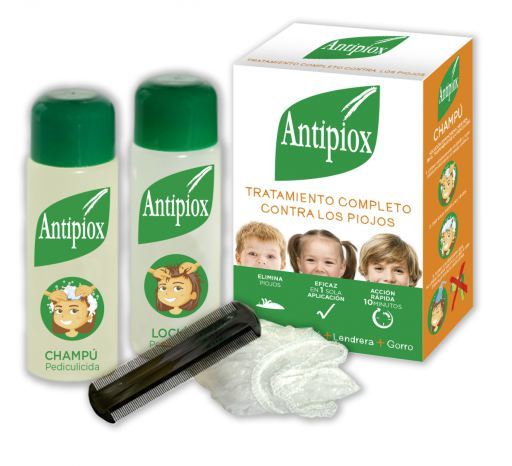 Antipiox Pakket Lotion + Shampoo + netenkam + muts