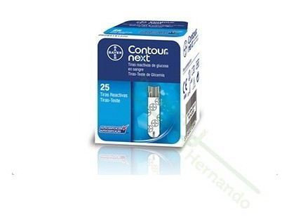 Bayer Contour Next Glucose Teststrips 25 stuks